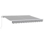 vidaXL Auvent Rétractable Anthracite 250 x 200 cm tissu