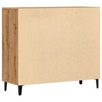 vidaXL Buffet chêne artisanal 90x34x80 cm bois d'ingénierie