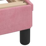 vidaXL Cadre de lit sans matelas Hanko rose 80x200 cm velours
