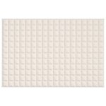 vidaXL Couverture lestée Crème clair 120x180 cm 5 kg Tissu