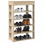 vidaXL Étagère à chaussures chêne sonoma 60x30x98 cm bois d'ingénierie
