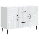 vidaXL Buffet Blanc 89 x 34 5 x 60 cm Bois d'ingénierie