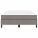 vidaXL Lit à ressorts avec matelas Taupe 120 x 190 cm tissu