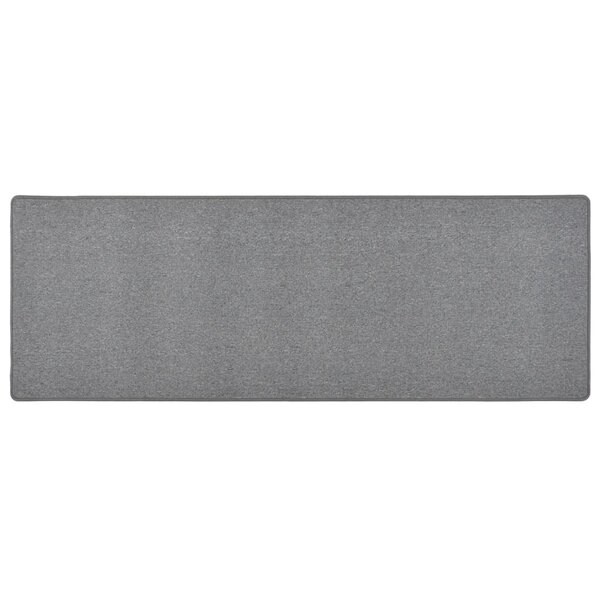 vidaXL Tapis de couloir Gris foncé 50x150 cm