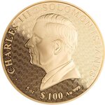 Pièce de monnaie en Or 100 Dollars g 155.5 (5 oz) Millésime 2025 Lunar Mother Pearl MOUNT RUSHMORE