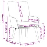 fauteuil relaxant vidaXL rouge orange en velours côtelé