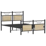vidaXL Cadre de lit sans matelas chêne sonoma 120x200 cm
