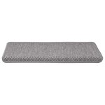 vidaXL Tapis d'escalier autocollants 30 Pièces 65x21x4 cm argenté