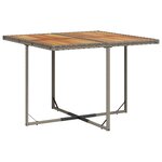 vidaXL Ensemble à manger de jardin 9 Pièces coussins gris résine tressée