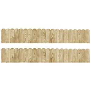 vidaXL Rouleaux de bordure 2 Pièces 120 cm Bois de pin imprégné