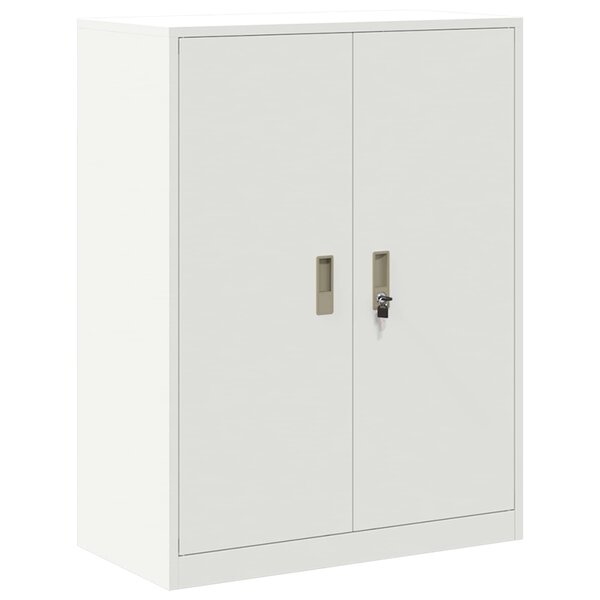 vidaXL Armoire de rangement Blanc 80 x 40 x 105 cm Acier