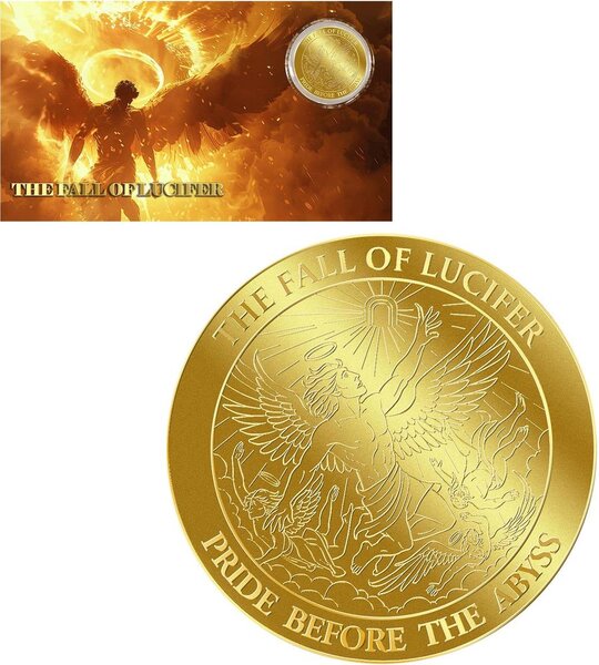 Pièce de monnaie en Or 12 Dollars g 0.031 (1/1000 oz) Millésime 2026 FALL OF LUCIFER 1/1000