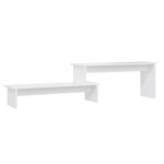 vidaXL Meuble TV Blanc 180x30x43 cm Aggloméré