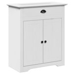 vidaXL Meubles de salle de bain 4 Pièces BODO blanc bois de pin massif