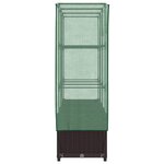 vidaXL Jardinière surélevée avec housse aspect rotin 120x40x138 cm