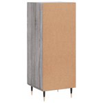 vidaXL Buffet Sonoma gris 34 5x34x90 cm Bois d'ingénierie