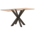 vidaXL Pied de table à manger en forme d'araignée noir 85 x 85 x (72-73) cm en acier