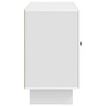 vidaXL Buffet Blanc brillant 89 x 34 5 x 60 cm Bois d'ingénierie