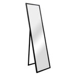 Miroir sur pied psyché inclinable 150 x 35 cm chambre salle de bain noir 03_0007974