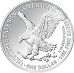 Pièce de monnaie en Argent 1 Dollar g 31.1 (1 oz) Millésime 2023 WALKING LIBERTY ISRAEL