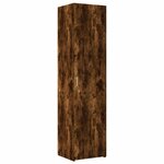vidaXL Buffet haut chêne fumé 45x42 5x185 cm bois d'ingénierie