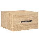 vidaXL Tables de chevet murales 2 Pièces chêne sonoma 35x35x20 cm