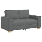 vidaXL Ensemble de Canapés 3 Pièces Gris 220 x 78 x 84 cm tissu