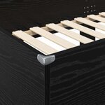 vidaXL Lit Superposé pour Enfants Chêne noir 100 x 200 cm