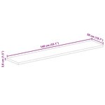 vidaXL Dessus de table 140x50x3 8cm rectangulaire bois massif manguier