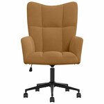 vidaXL Chaise de relaxation Marron Velours