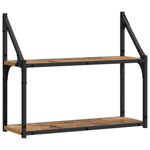 vidaXL Étagère Murale Bois ancien 60 x 21 x 51 cm Bois d'ingénierie