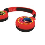 MIRACULOUS - Casque 2 en 1 Bluetooth - Filaire confortable et pliable pour enfants avec limitation de son design