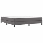 vidaXL Lit avec matelas Gris 180 x 200 cm Faux cuir