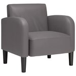 vidaXL Chaise de canapé avec accoudoirs gris 54 cm similicuir