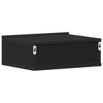 vidaXL Tables de chevet flottantes 2 Pièces Noir 40x30x15 cm