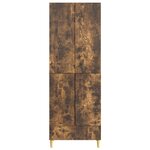 vidaXL Ensemble de Meubles 2 Pièces Chêne fumé 66 x 34 5 x 95 cm