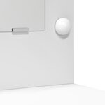vidaXL Table de vanité avec lumières LED - Blanc  78 5 x 41 x 135 cm