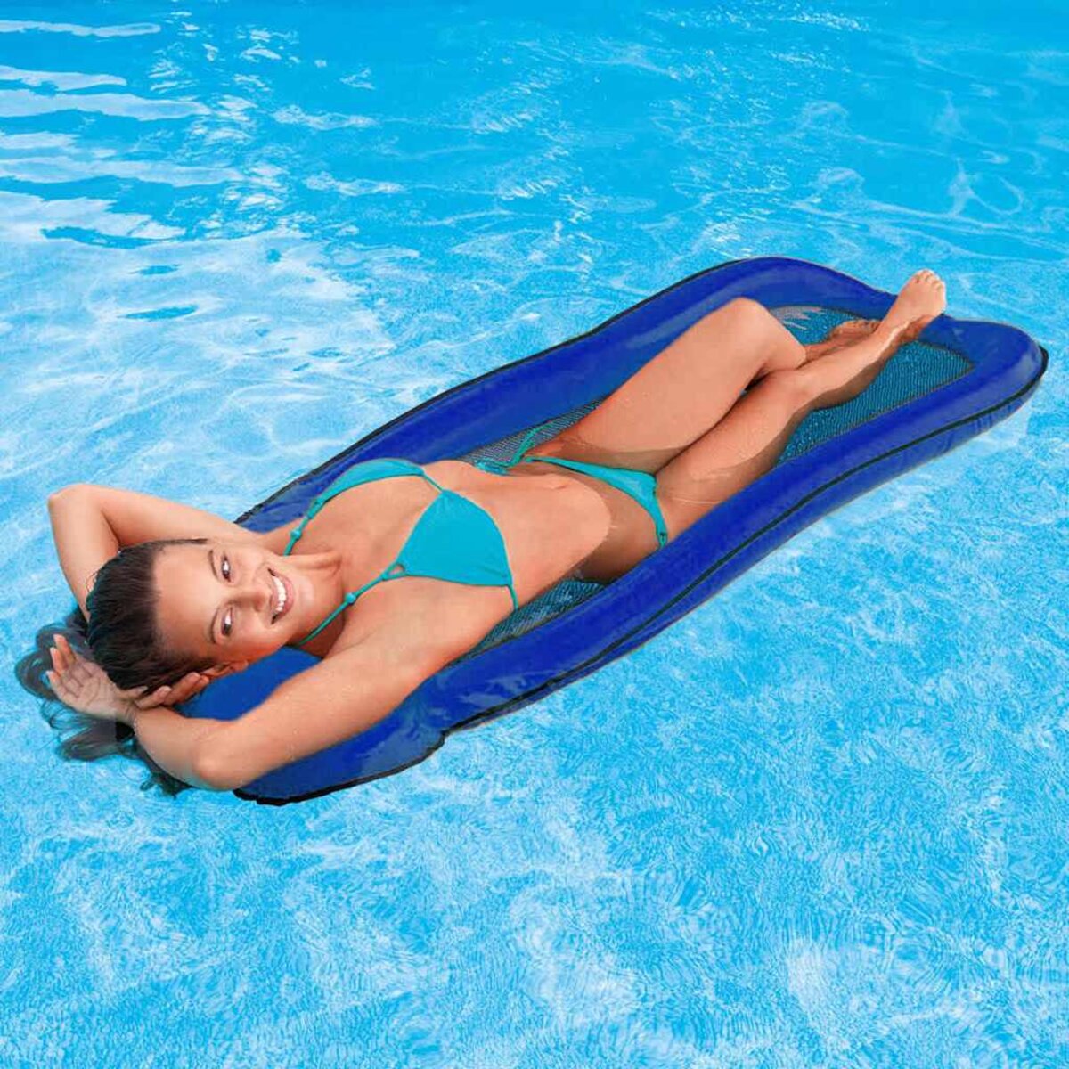 Matelas Axolotl Intex – 109x94x14 Cm, 2 Poignées, Flotteur Piscine, Dès 3 Ans, 40 Kg Max