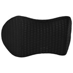 vidaXL Coussin de Dos avec oreiller Noir 46 x 24 x 11 cm Maille 4D