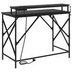 vidaXL Bureau Chêne noir 100 x 50 x 86 5 cm Bois d'ingénierie