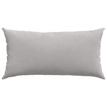 vidaXL Coussins de canapé 2 Pièces Gris clair 80 x 40 cm tissu