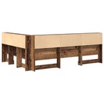 vidaXL Tête de lit de rangement Bois ancien 160 cm Bois d'ingénierie