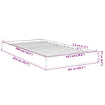 vidaXL Cadre de lit sans matelas chêne marron 100x200 cm