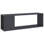 vidaXL Meuble TV Gris 100x24x32 cm Aggloméré