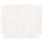 vidaXL Table basse Blanc 80x50x40 cm Bois massif de pin