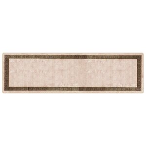 vidaXL Coureur de Tapis MARSA Noir 100 x 350 cm Polyester et PVC