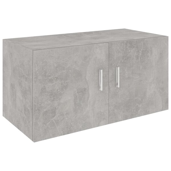 vidaXL Armoire murale Gris béton 80x39x40 cm Bois d'ingénierie