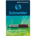 Boîte de 5 cartouches roller 852 rouge schneider