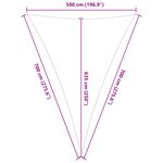 vidaXL Voile d'ombre Orange et marron 5 x 7 x 7 m