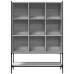 vidaXL Bibliothèque sonoma gris 102x30x141 5 cm bois d'ingénierie